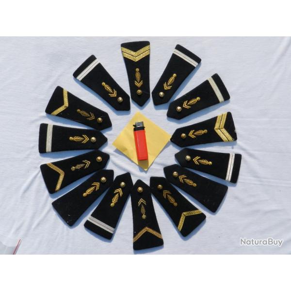 LOT 7  TRES ANCIENNES PAIRES EPAULETTES  GENDARMERIE MOBILE