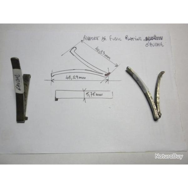 VENDU PAR CUIRASSIER11 RESSORT DE PLATINE  DE FUSILS  PLATINE DROITE
