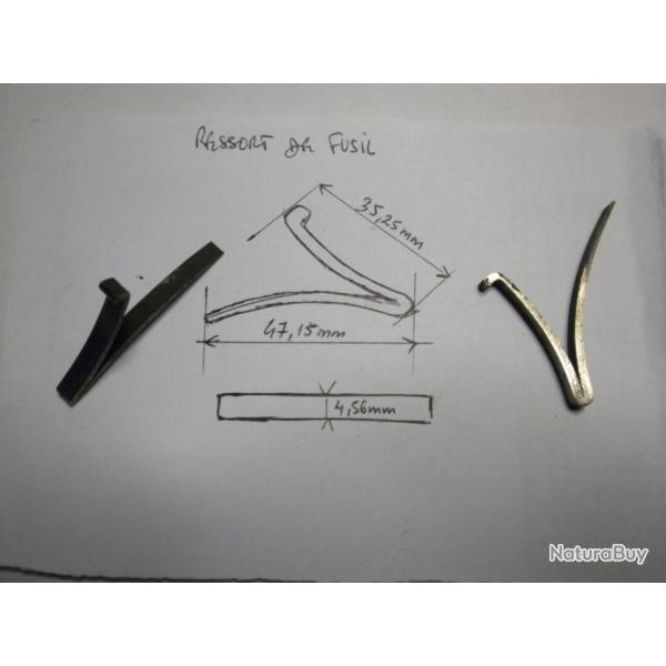 VENDU PAR CUIRASSIER 11 RESSORT DE CHIEN  DE FUSIL DE CHASSE N� 2