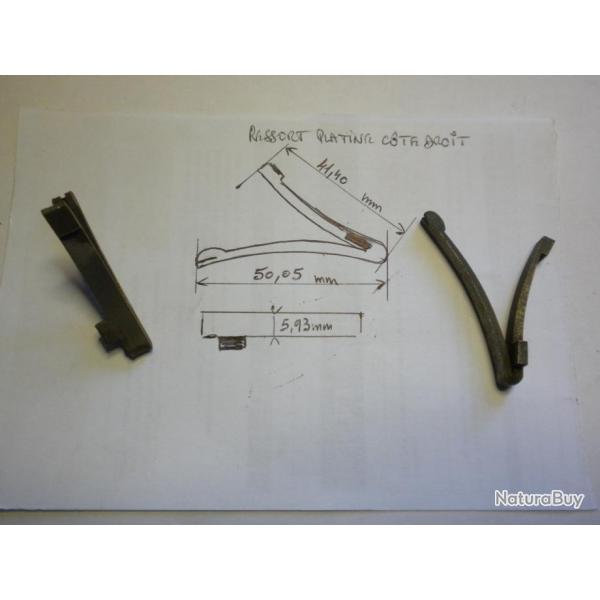 VENDU PAR CUIRASSIER11 RESSORT DE PLATINE DROIT DE FUSIL DE CHASSE N 13