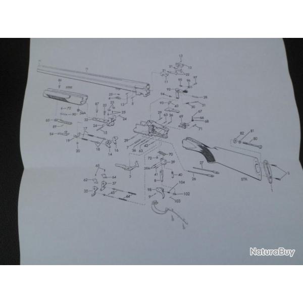 Vue �clat�e du BROWNING B25 ref 01