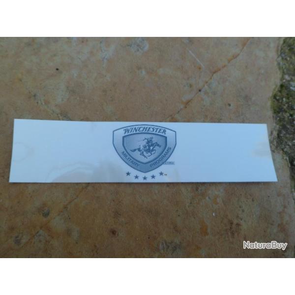 Autocollant Winchester "Military Programs"