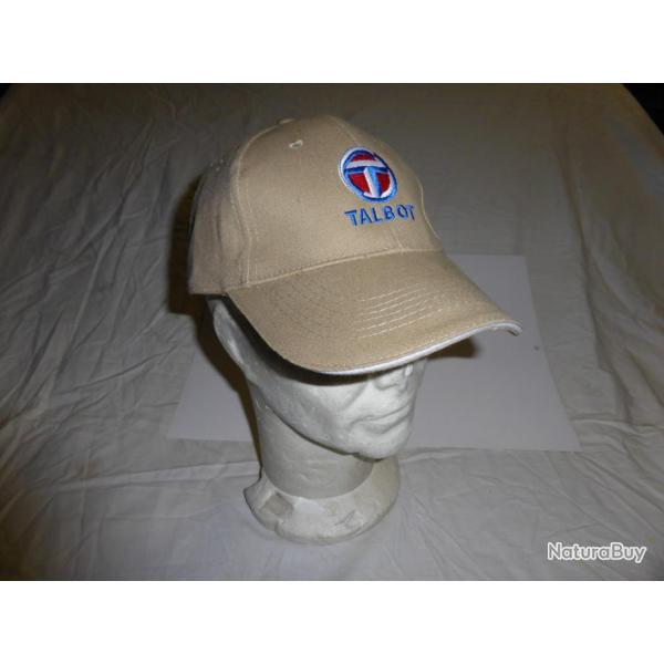 Casquette  beige TALBOT  SAMBA RALLYE 2 SUNBEAM LOTUS CHRYSLER SIMCA COTE VHC