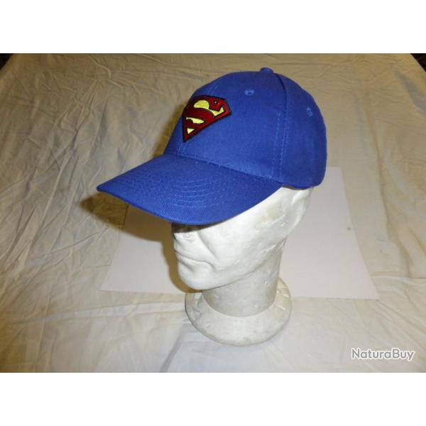 DESTOCKAGE : Casquette neuve SUPERMAN MAN OF STEEL enfant bleu royal