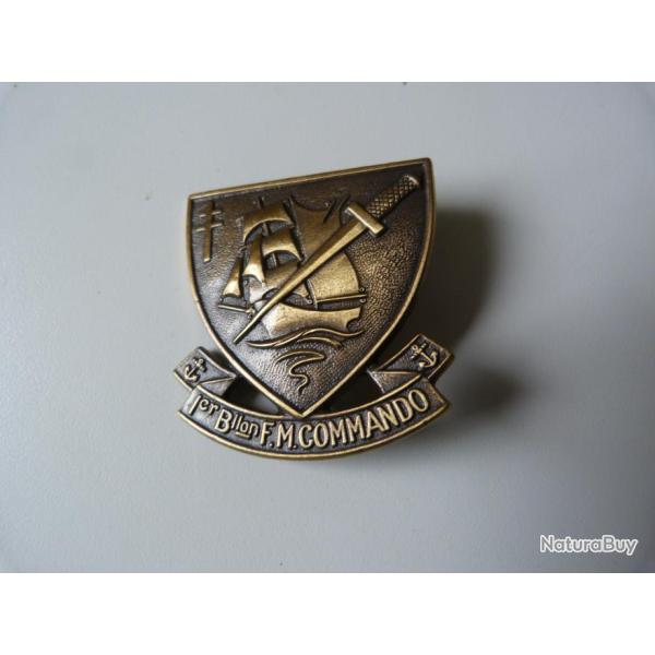 INSIGNE METAL PREMIER BATAILLON DE FUSILLIERS MARINS
