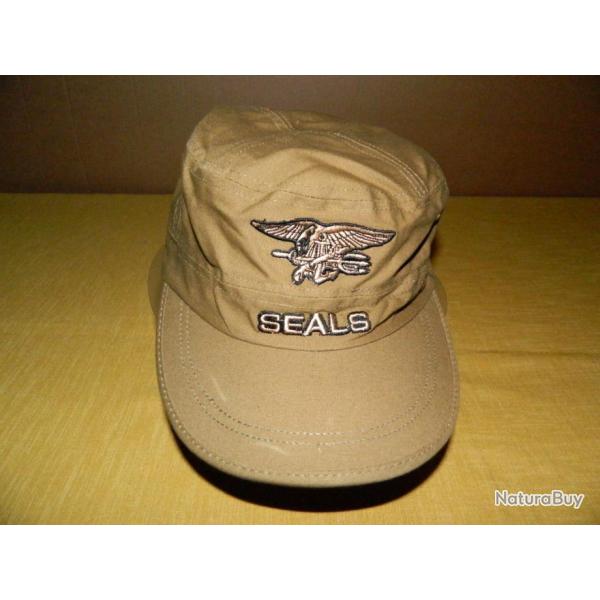 Casquette Miltec type militaire "Navy Seals" couleur sable