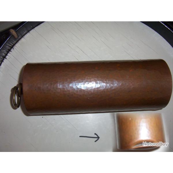 antique bouillotte en cuivre