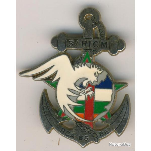 R.I.C.M, 3� Escadron, R.C.A. 85 - 86, coq blanc, matricul�