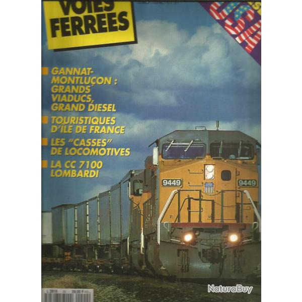 revue voies ferr�es n 90 , diesel usa . trains , locomotives, rails