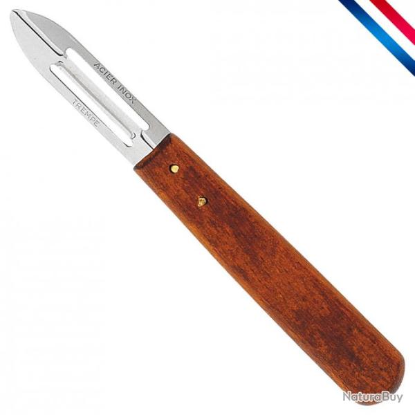 Eplucheur - Lame inox double fente - 6,5 cm