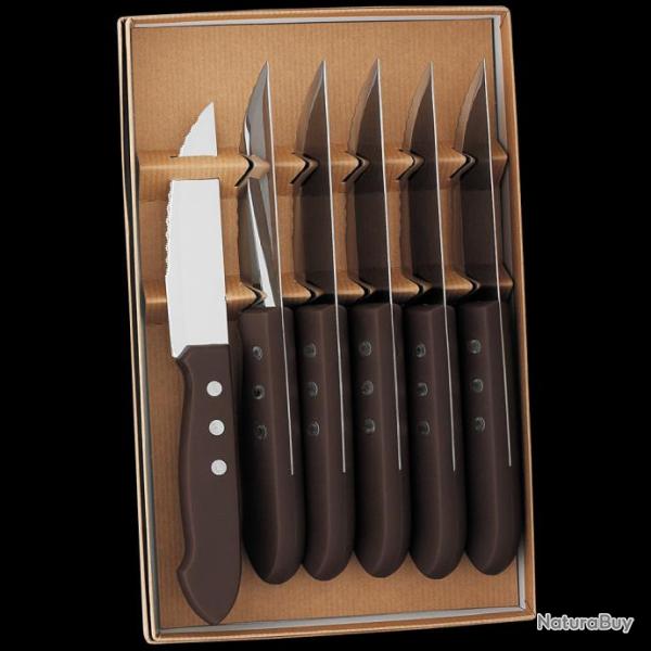 Coffret 6 couteaux "Trappeur" petit mod�le