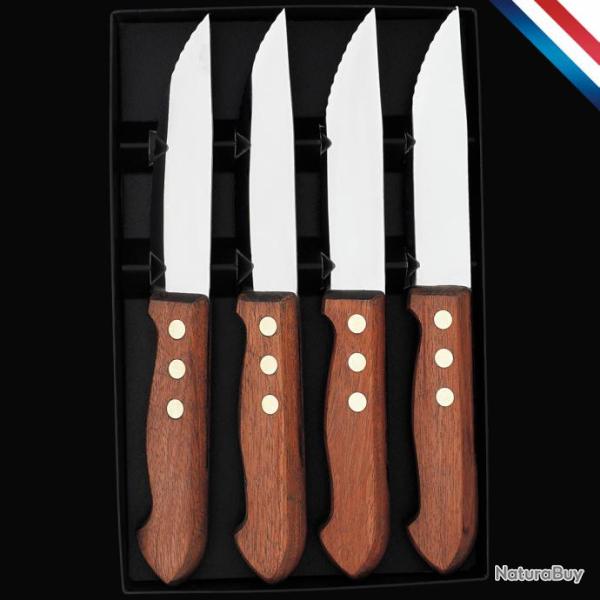 Coffret 4 couteaux "Trappeur" grand mod�le - Palissandre