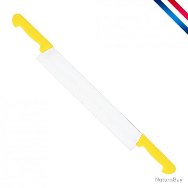 Couteau � fromage 2 mains - Manche jaune - 36 cm