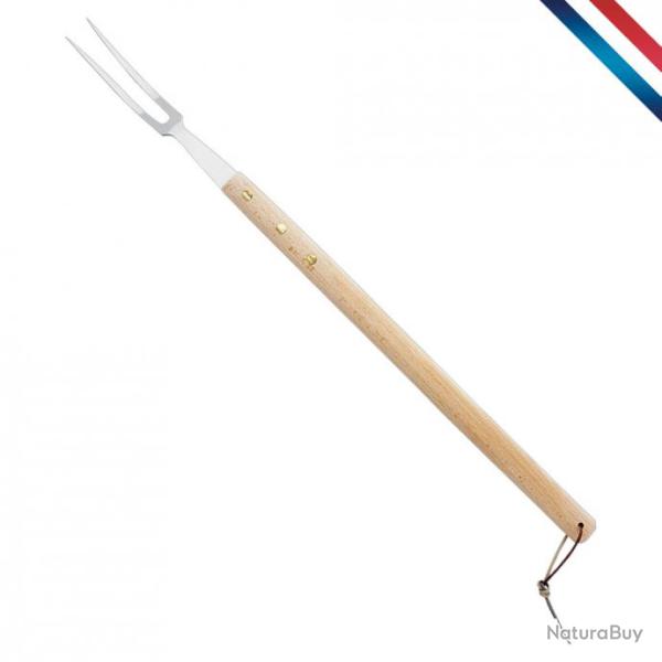 Fourchette � barbecue, manche h�tre - 60 cm