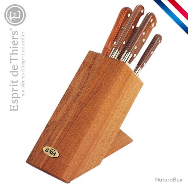 Bloc h�tre avec set de 6 couteaux pro label - Le Prince gastronome