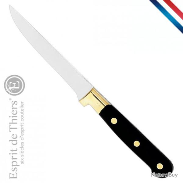 couteau Steak mitre laiton, label esprit de Thiers - 11 cm