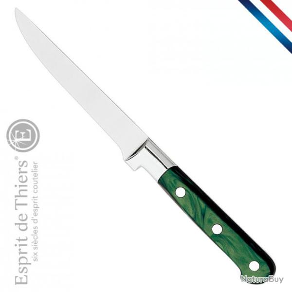 Couteau steak, nacrine verte, esprit de thiers - 11 cm