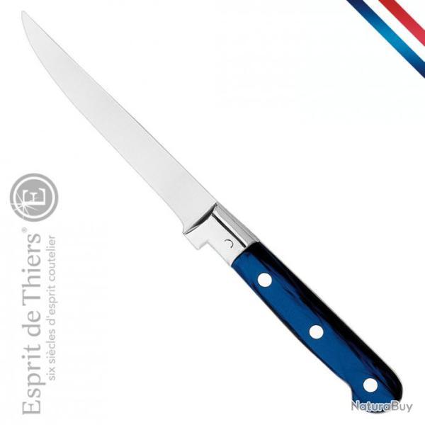 couteau steak, nacrine bleu, esprit de Thiers - 11 cm