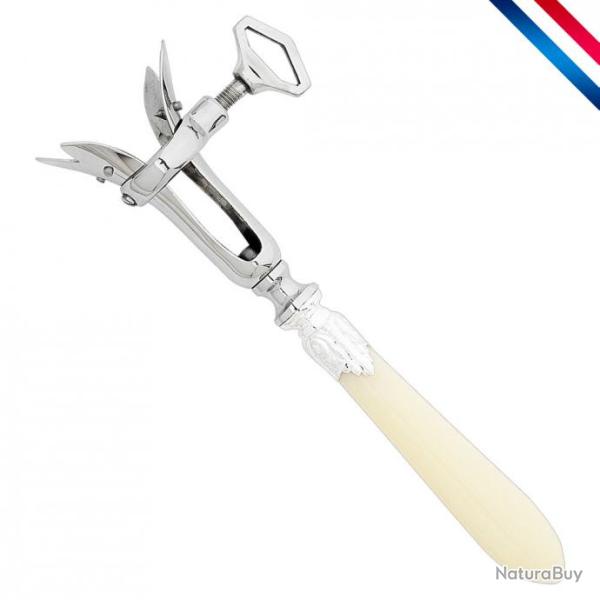 Coffret fer � gigot - Pince forg�e inox - Manche imitation corne