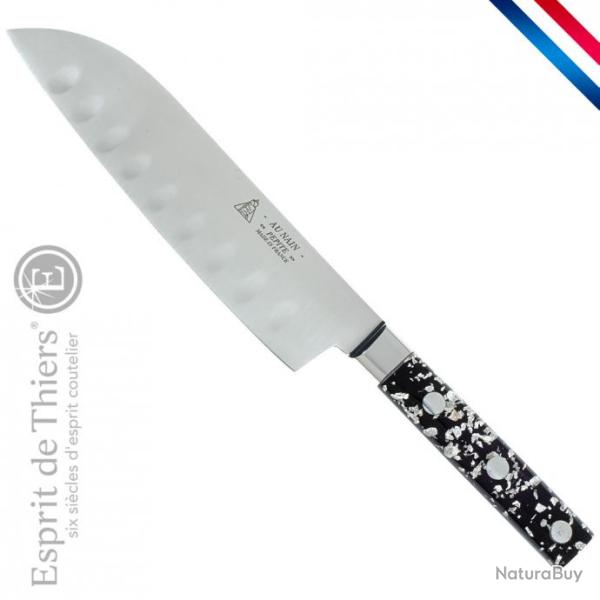 Couteau santoku alv�ol� (couteau � poisson et fruits fragiles)