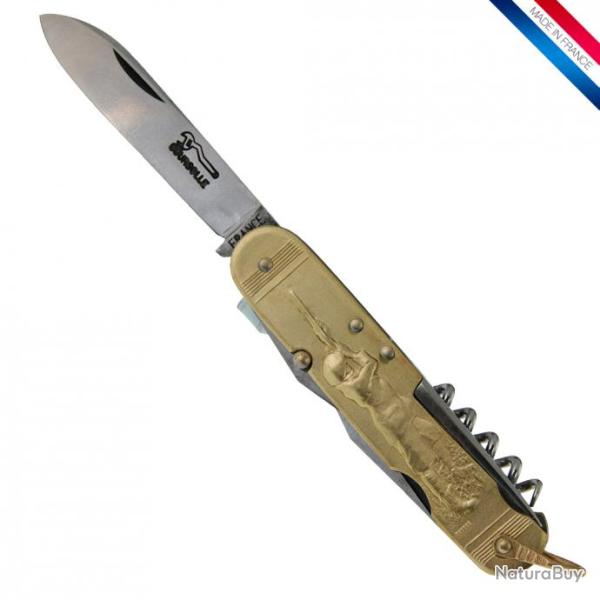 Couteau coursolle 6 pi�ces, manche laiton