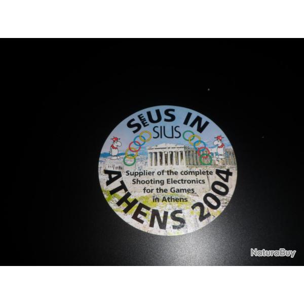 Superbe autocollant de Tir JO Athens 2004