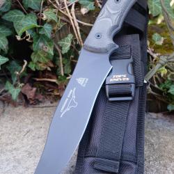 Couteau De Survie Tops LONGHORN BOWIE Lame Acier Carbone 1095 Etui Nylon Sifflet Made In USA