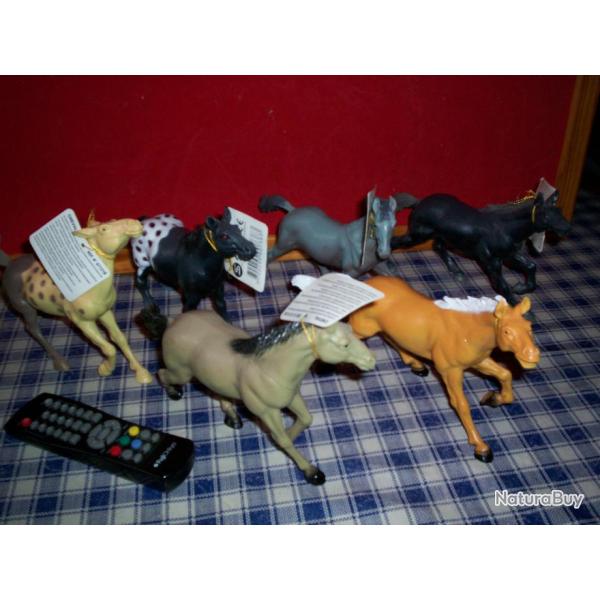 chevaux pvc neufs lot de 6 diffrents