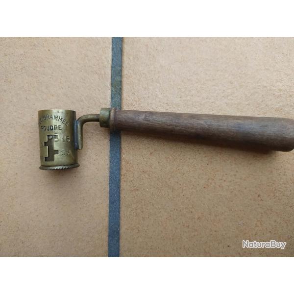 DOSETTE ANCIENNE POUR RECHARGEMENT TIR CHASSE PLOMB POUDRE  DESSIN ANCRE MARQUE H.N dosette n5