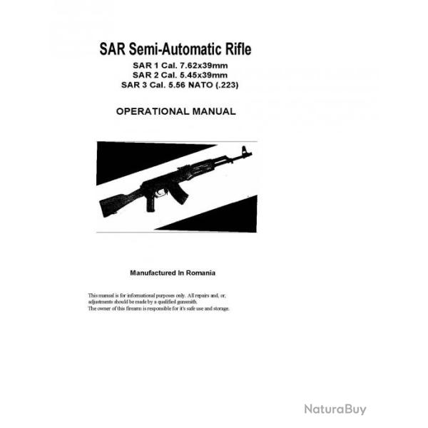 SAR Type AK Manuel PDF