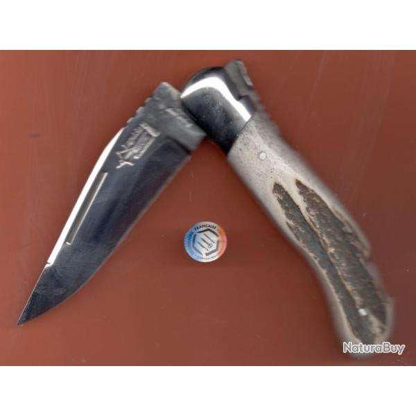 LAGUIOLE Chasse CERF GRATUIT vos INITIALES  couteau G DAVID l'ARBALETE