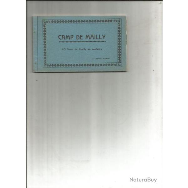 camp de mailly , carnet 10 vues de mailly en couleurs , �tat neuf
