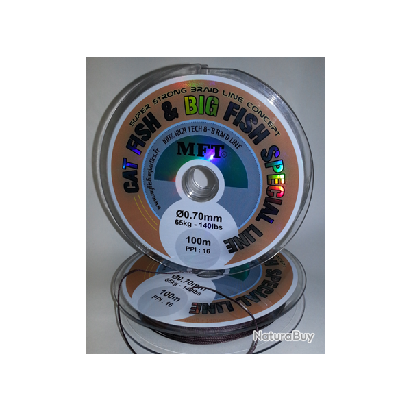 MFT - Tresse 0.50mm-50kg-110lbs-100m - Cat Fish & Big Fish Special Line