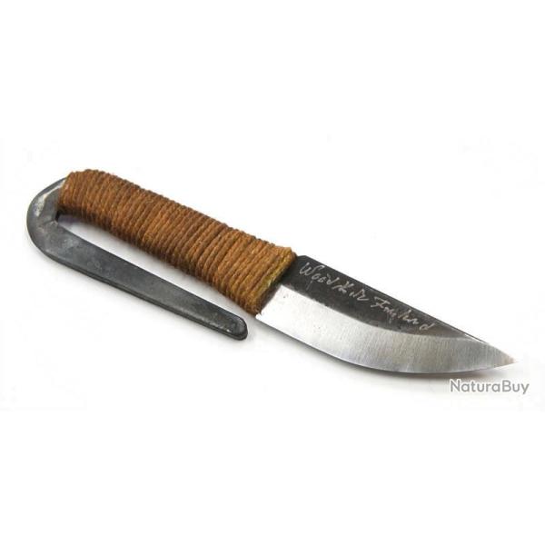 Couteau Kellam Fixed Blade Lame Acier Carbone Forg�e Manche Corde Made In Finlande KLHM10