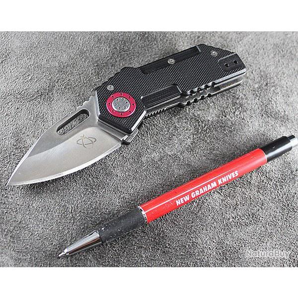 Couteau Mantis Tough Tony 3 1/2" clos Acier CPM-440V G-10 Handle MANMT9C