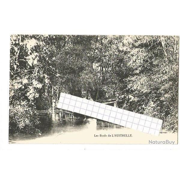 les bords de l'huitrelle  , environs de mailly-le-camp ,. p�cheurs