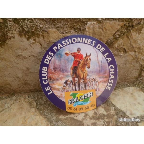 Magnifique autocollant chasse  cours Ediloisir