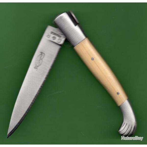 GRATUIIT Grav� Pr�nom  COMPOSTELLE *Couteau du P�LERIN *BUIS -forg�- magnifique