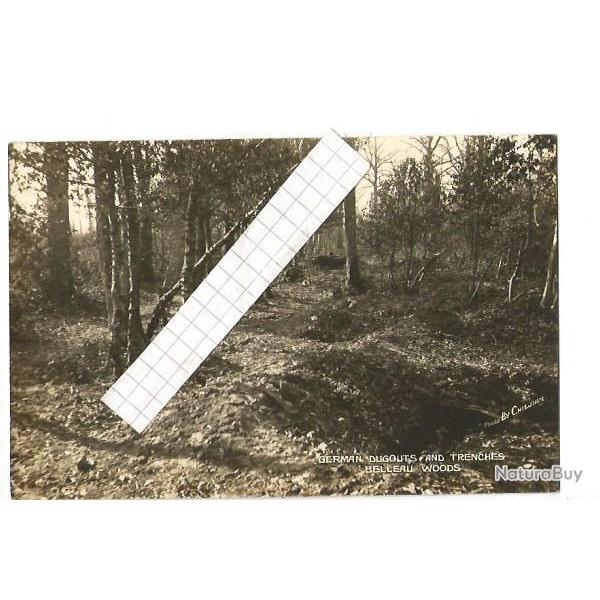 bois belleau aisne cpa , tranch�es allemandes . guerre 1914-1918