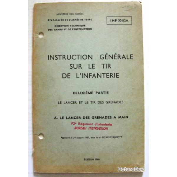 arm�e fran�aise  INF301/2A INSTRUTION SUR LE TIR MAT MANUEL