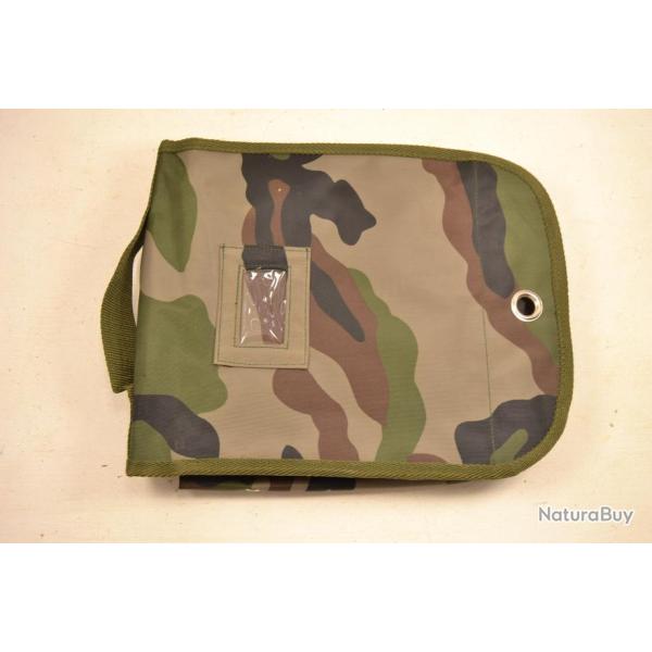 Etui / sacoche porte cartes / documents, Arm�e Fran�aise, scout, randonn�e, sortie nature opex ...