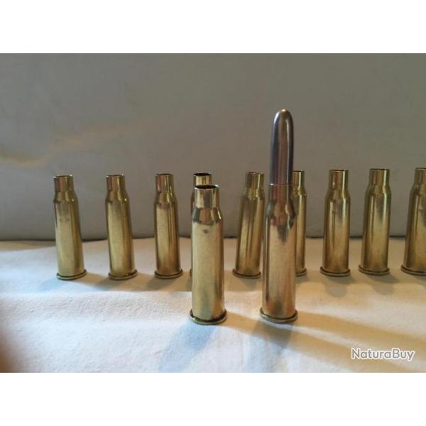 Lot 10 douilles cal 8x50R  amor�age Boxer        pour fusil Steyr cat C