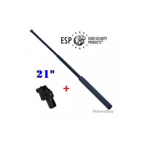 MATRAQUE TLESCOPIQUE 21" ESP EN ACIER NOIR AVEC ETUI PLASTIQUE
