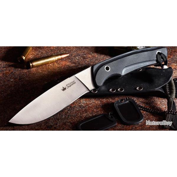 Couteau de Combat Kizlyar Savage Acier D2 Manche G-10 Made In Russia KK0031