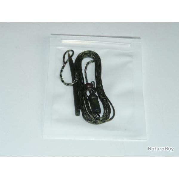 Leadcore + montage hlicoptre 90cm vert camou