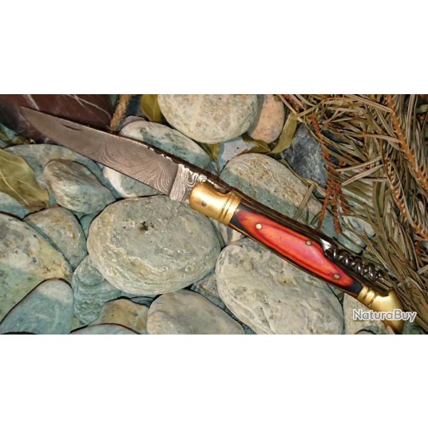 LAME DAMAS - COUTEAU PLIANT TB  CH�NE COLORE