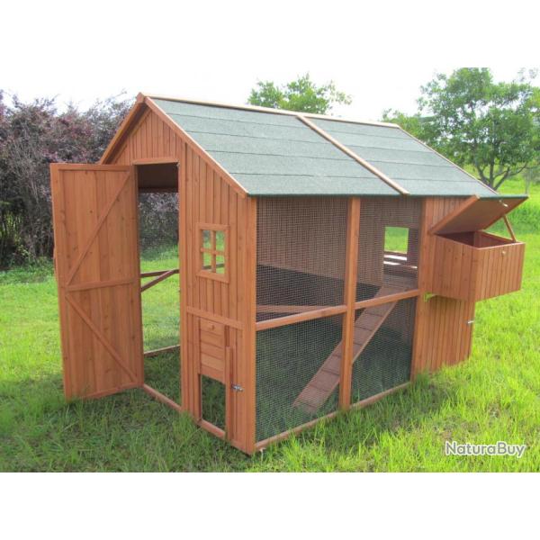 Poulailler 18 poules clapier abri poule lapin coq caille volaille NEUF avis cielterre-commerce