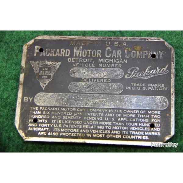 plaque  de  vehicule   u s   etat  major   1944  cliper