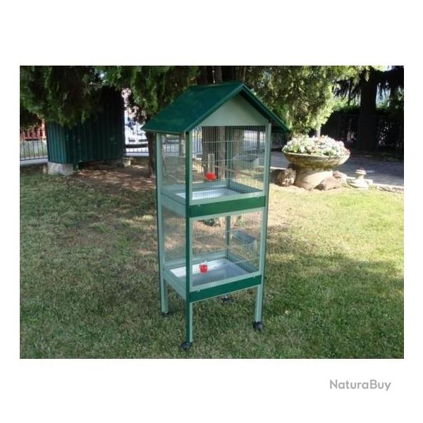 Volire double cage oiseau perruche canari mandarin cage elevage oiseau cielterre-commerce