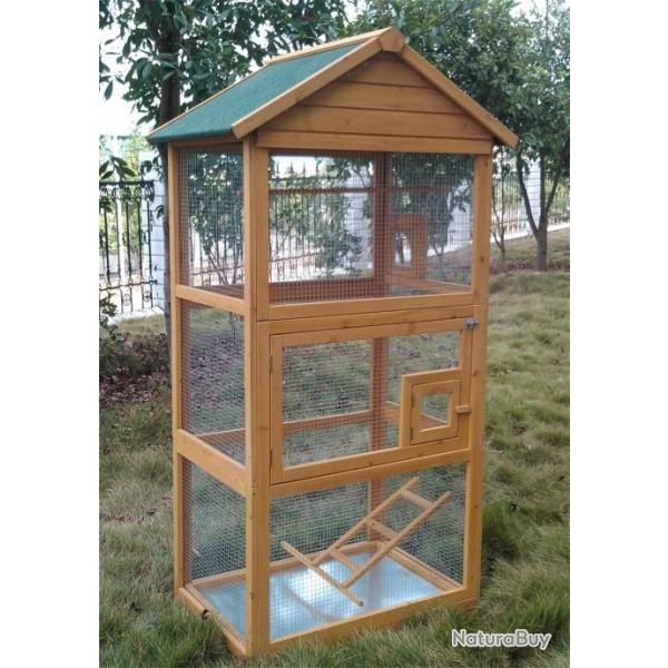 Voli�re bois inseparable canari cage mandarin voliere jardin avis cielterre-commerce